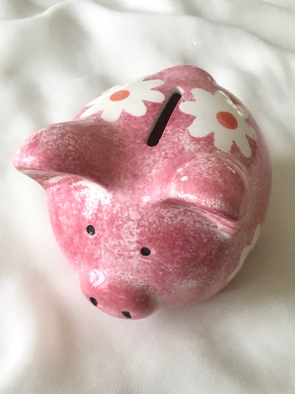 Vintage Small Pink Piggy Bank